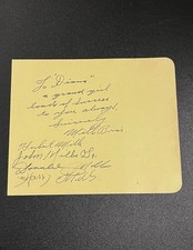 The Mills Brothers Hand Signed Album Page Legendary Jazz Vocal Quartet