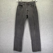 VTG Levis 501 Jeans Mens 29x34 Gray Regular Straight Leg Button Fly USA 80s