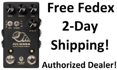 New Walrus Audio Julianna Deluxe Chorus & Vibrato Black Guitar Effects Pedal