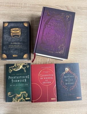 Harry Potter Gesamtausgabe 1. Auflage plus Hogwarts Schulbücher - Neu ungelesen