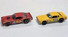 2 Hot Wheels Redline 1974 Torino Stocker Red & Yellow Variation Vintage Race Car