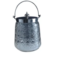 c1920 Art Deco James Deakin and Sons Cut Crystal Biscuit Barrel