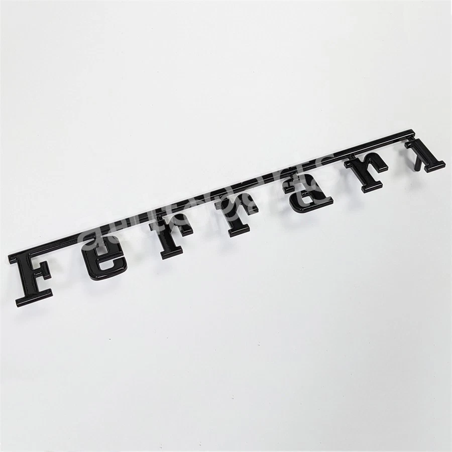 Script trasero Ferrari 360 F430 458 488 F12 812 308 328 emblema negro brillante 61025000 Foto 2 de 4