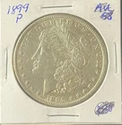 1899-P $1 MORGAN SILVER DOLLAR ✪ AU ALMOST UNC DETAILS ✪