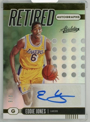 2019-20 Panini Absolute Memorabilia Eddie Jones Retired Auto /5 Level 4 #24