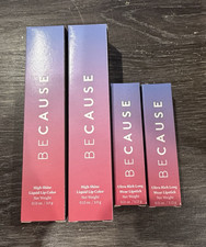 BECAUSE Lipstick & High Shine Liquid Lip Colo...