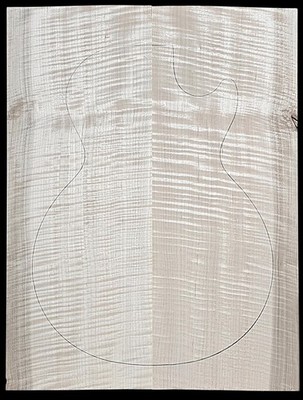 Carve Top 4A Curly Maple-Glued Up-Discounted For Flaw (21'' x 16'' x 15/16'')