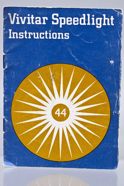 Genuine Vivitar Speedlight 44 Instructions User's Manual Owner's Manual