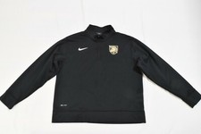 Nike Boy's Size L age 12-13 Black 1/4-zip Dri-Fit Sweater Top