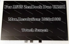 ASUS ZenBook Duo UX481FA UX481FAY 14" FHD LCD LED Touch Screen Display Assembly