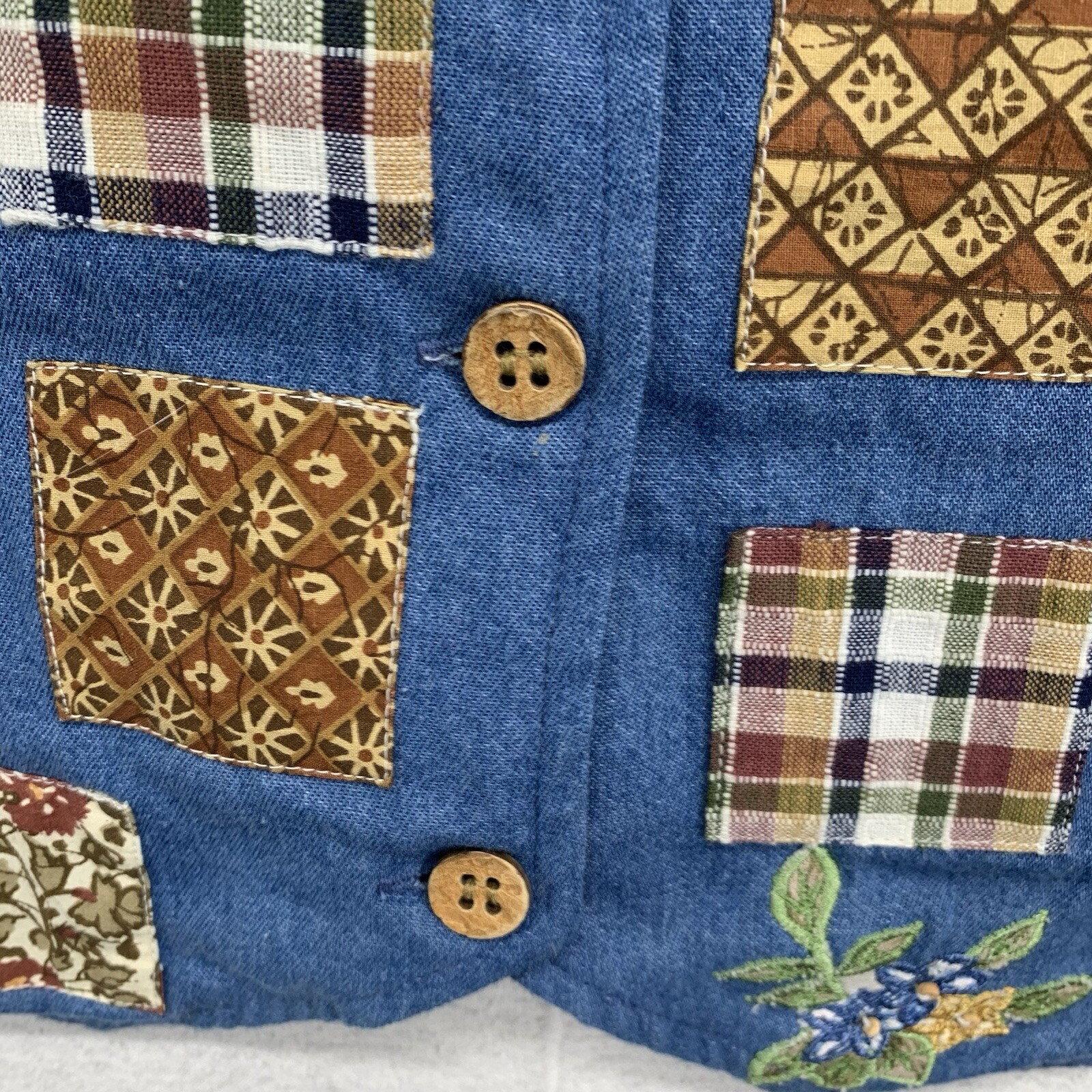 Vintage Casey Max Small Vest Patchwork Quilt Cott… - image 12