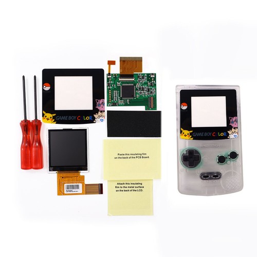 2.2 Inches High Light Backlight LCD Screen + Housing Case For Game Boy Color GBC - Picture 14 of 33