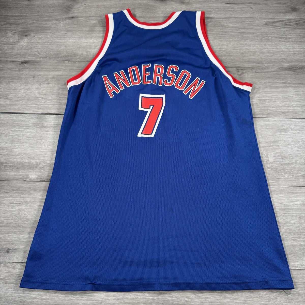 Vintage Champion New Jersey Nets Kenny Anderson Jersey NBA Vintage Champion New Jersey Nets Kenny Anderson Jersey NBA