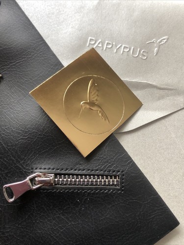 Papyrus Happy Birthday Rebel Leather Like Card & Envelope & Seal Nice Biker Card - Picture 5 of 6