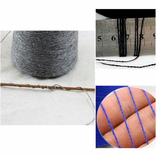 New Lace Warm Soft 3x100g Cone Pure Cashmere Hand Rug Knitting Crochet Yarn 17 - Picture 4 of 19