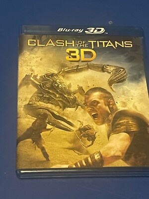 Clash of the Titans (Blu-ray Disc, 2010, 2-Disc Set, 3D) VERY GOOD