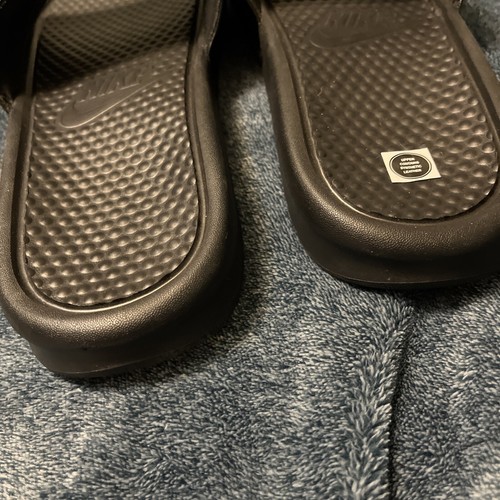 Nike Herren Benassi JDI Schlappen Sandalen 343880-090 Pool Strand Schuhe Schwarz Gr. 14 - Bild 7 von 9