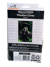 Halloween window cover grim reaper 30" x 48" party decor haunted house