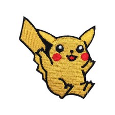 Pokemon PIKACHU Embroidered Iron on Patch 2.5" TALL