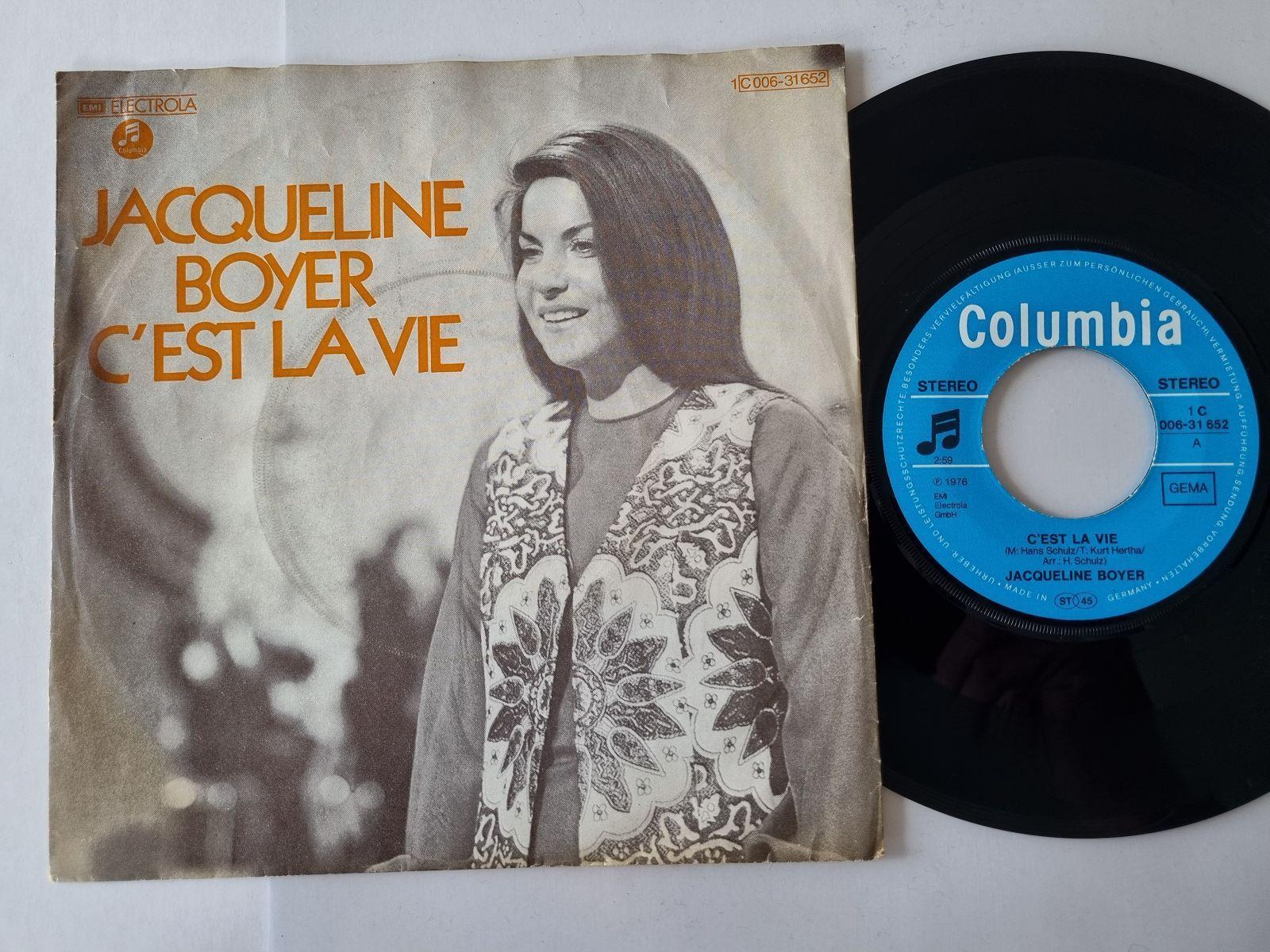 7"" Single Jacqueline Boyer - C'est la vie Vinyl Germany