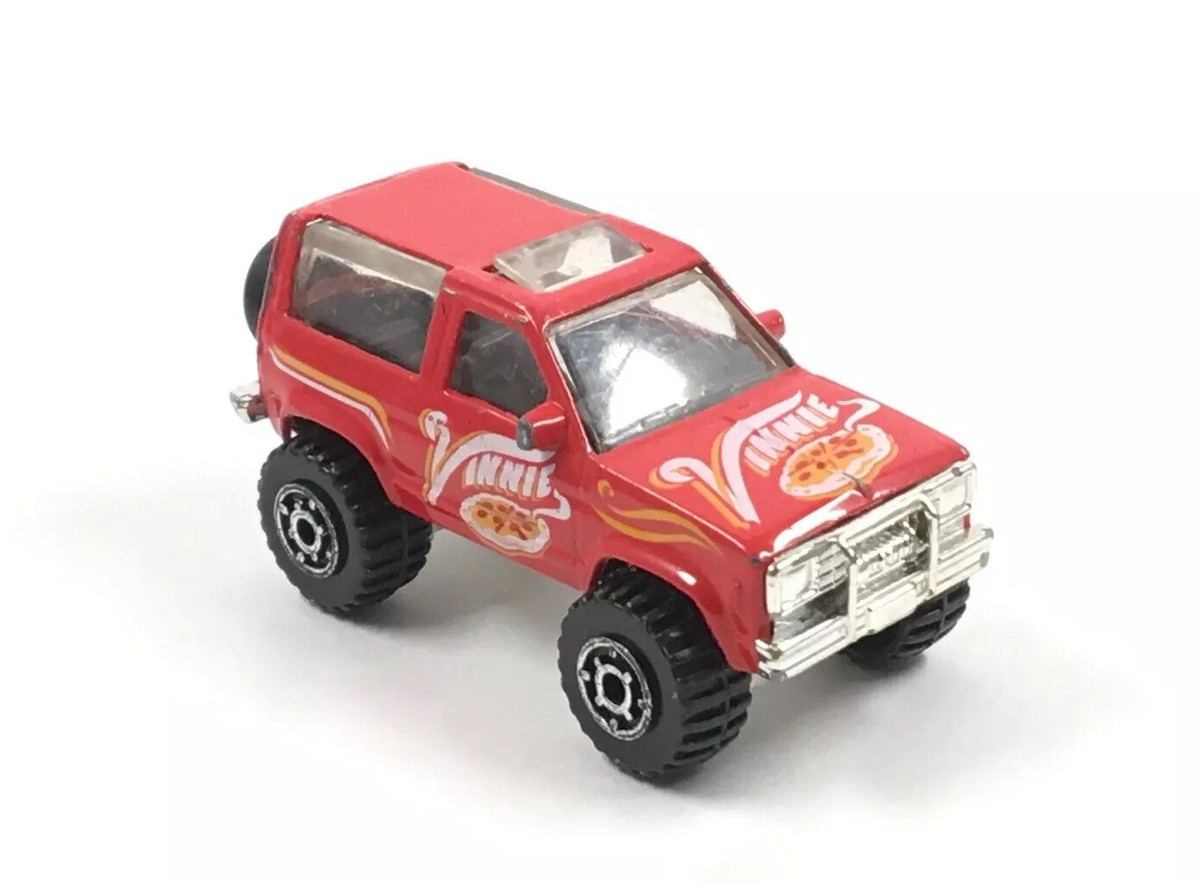 Matchbox 1987 Ford Bronco II Red Vinnie Pizza 1:57 Loose | eBay
