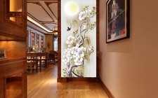 3D Butterfly Flower ZHUA722 Wallpaper Wall Mu...