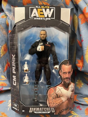 2022 AEW Jazwares Unmatched Collection Series 4 #25 CM Punk MIP! NEW!!