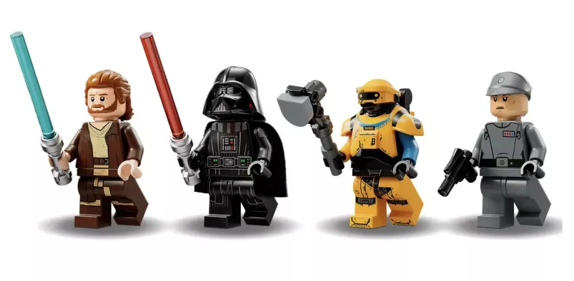 Lot of all 4 minifigures from LEGO Star Wars 75334 Obi Wan Kenobi
