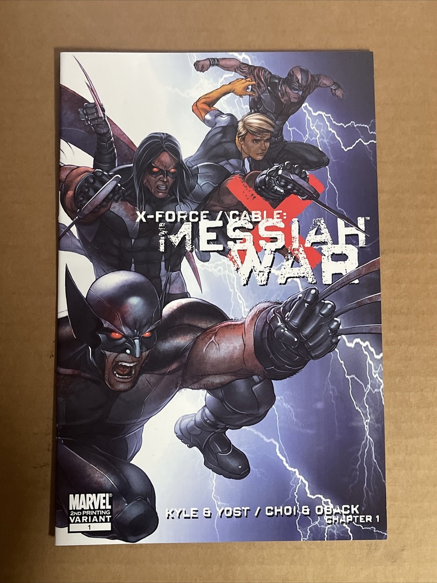 X-FORCE CABLE MESSIAH WAR #1 VARIANT 2ND PRINT MARVEL COMICS (2009