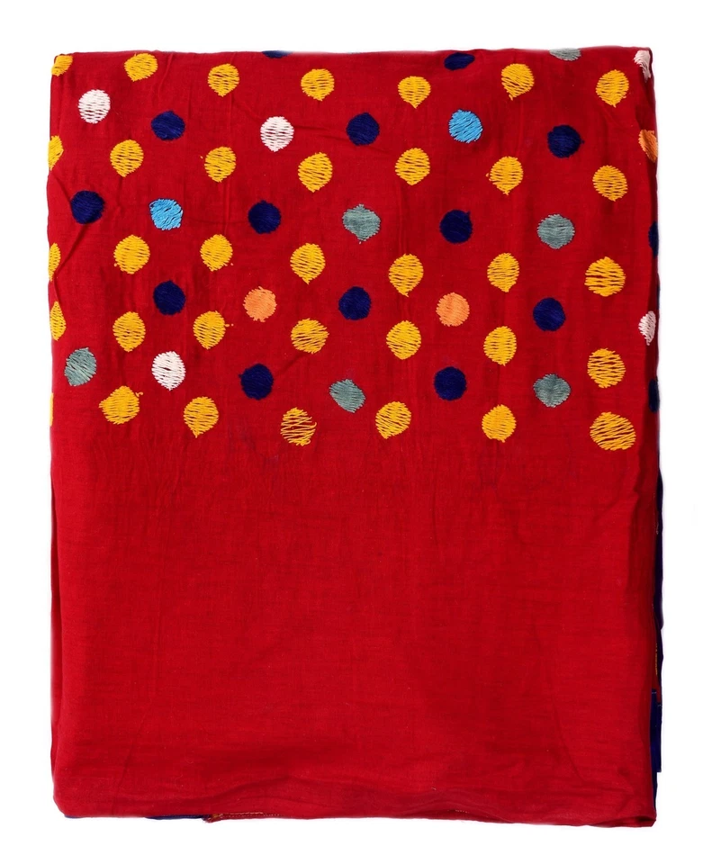 Tela vintage bordada india de 6,7 yardas confección costura artesanía tela sari Foto 2 de 4