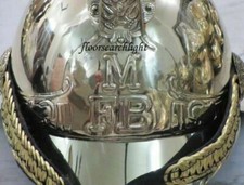 Casco de oficial de bombero MFB de latón bombero jefe de bomberos lujoso y sofisticado