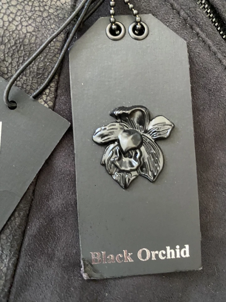 Pantalones de imitación de cuero negros Orchid Moto elásticos talla 26 nuevos con etiquetas jean súper ajustados Foto 3 de 4