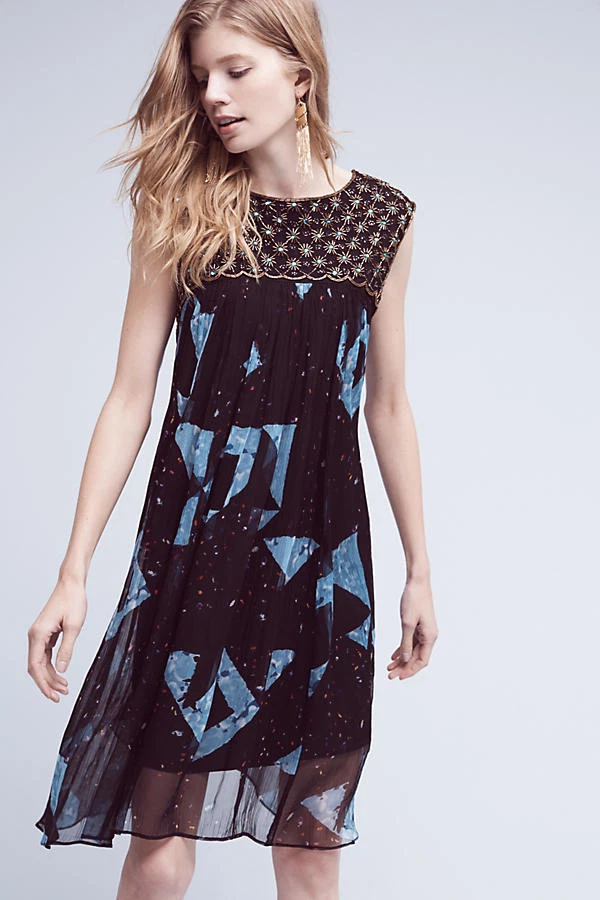 Beaded swing cheap dress