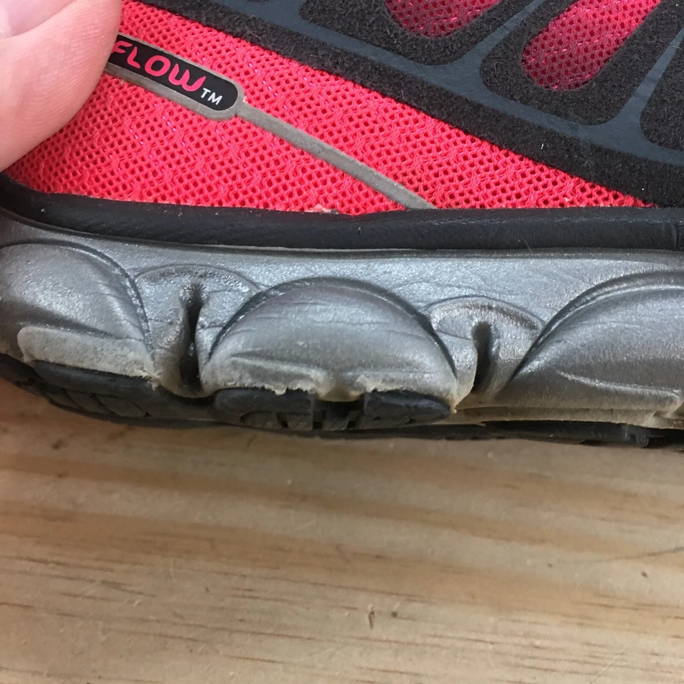 Brooks Zapatos Mujer 7.5 Pure Flow Ateltic Zapatillas para Correr Con Cordones Parte Superior Baja Rojo Foto 4 de 4