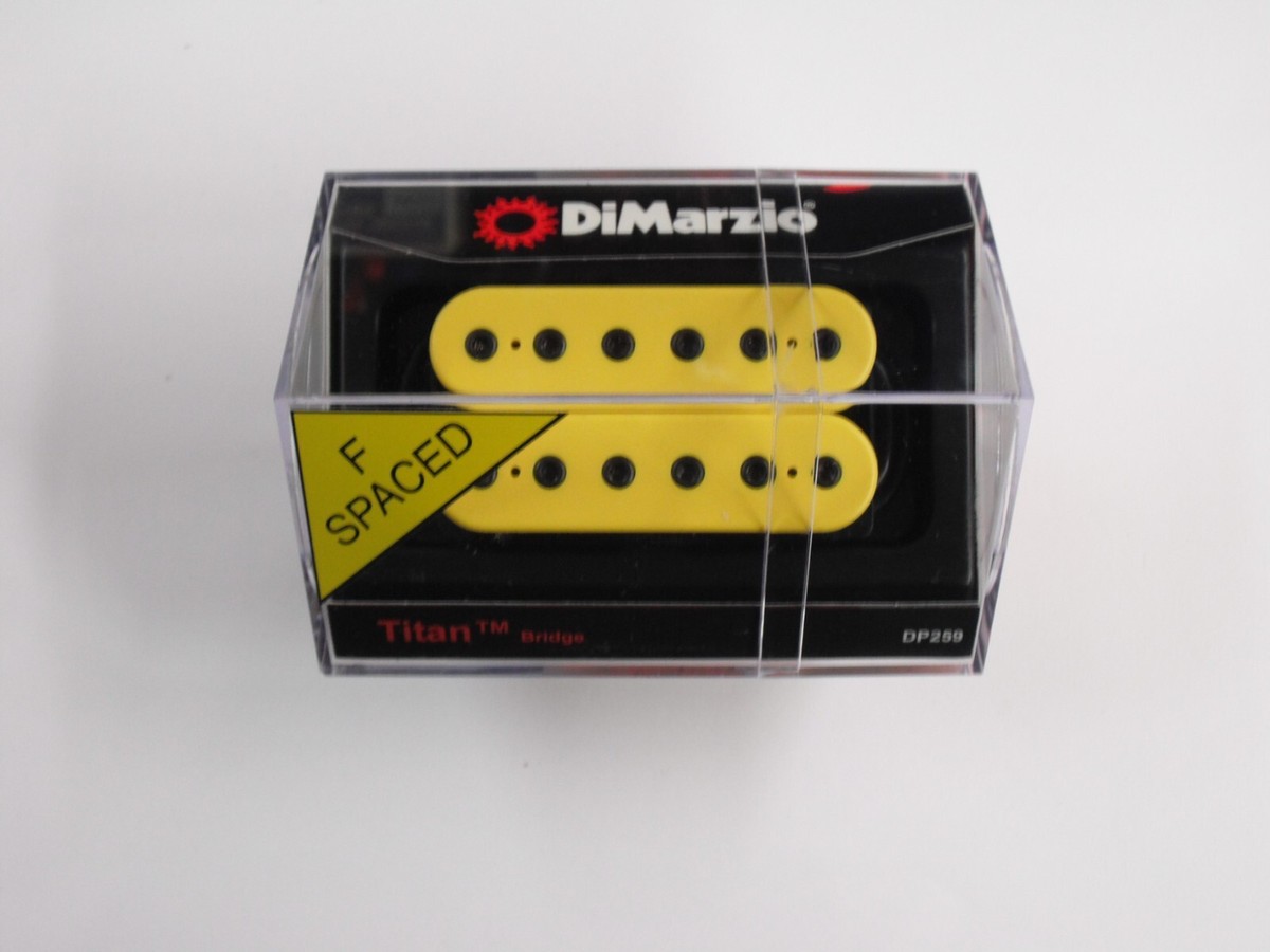 DiMarzio F-spaced Titan Bridge Humbucker Yellow W/Black