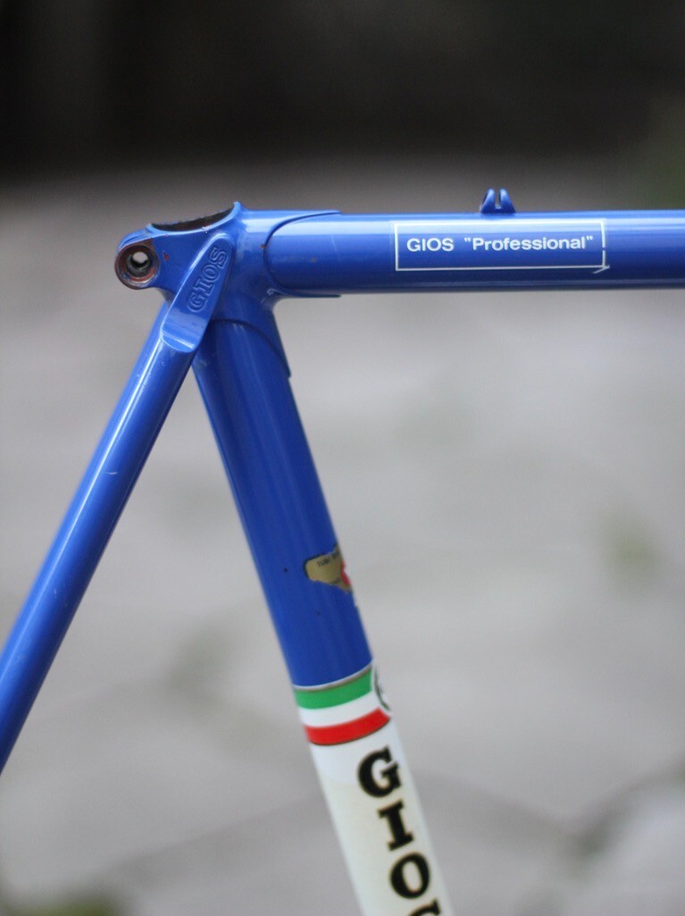 Cadre Vélo Gios – 58 Cm, Chromé, Acier Columbus, Campagnolo, Vintage Italien