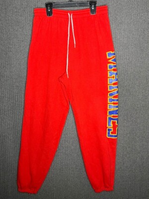 Hanes Sweatpants Men's Large Red 80s Vintage Graphic Print Marines Gym  Classic