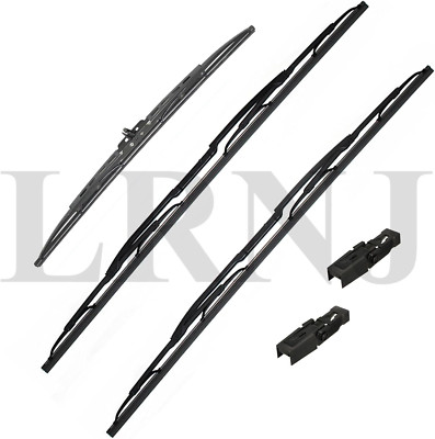 WIPER BLADE SET FRONT & REAR & CLIPS for LAND ROVER RANGE ROVER FULL SIZE L322 2