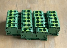 ALLEN BRADLEY 1492-LG35 GREEN TERMINAL BLOCKS LOT OF 11