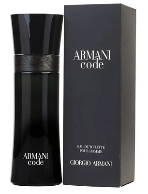 Armani Code By Giorgio Armani Eau de Toilette Spray 2.5oz / 75ml Sealed In Box