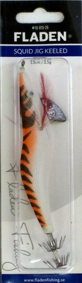 3 Fladen Squid Jig Metal Keeled Blue Orange Pink Lumi Glow-in-dark Lures 20g 5” Foto 3 de 4