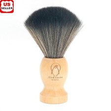 Small Barber Neck Duster Wooden Handle Hair Brush Lint-Free Grooming Tool New