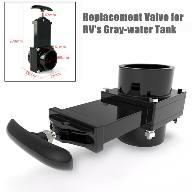 50MM RV Sewer Water Tank Dump Drain Waste Valve Repair Part Universal