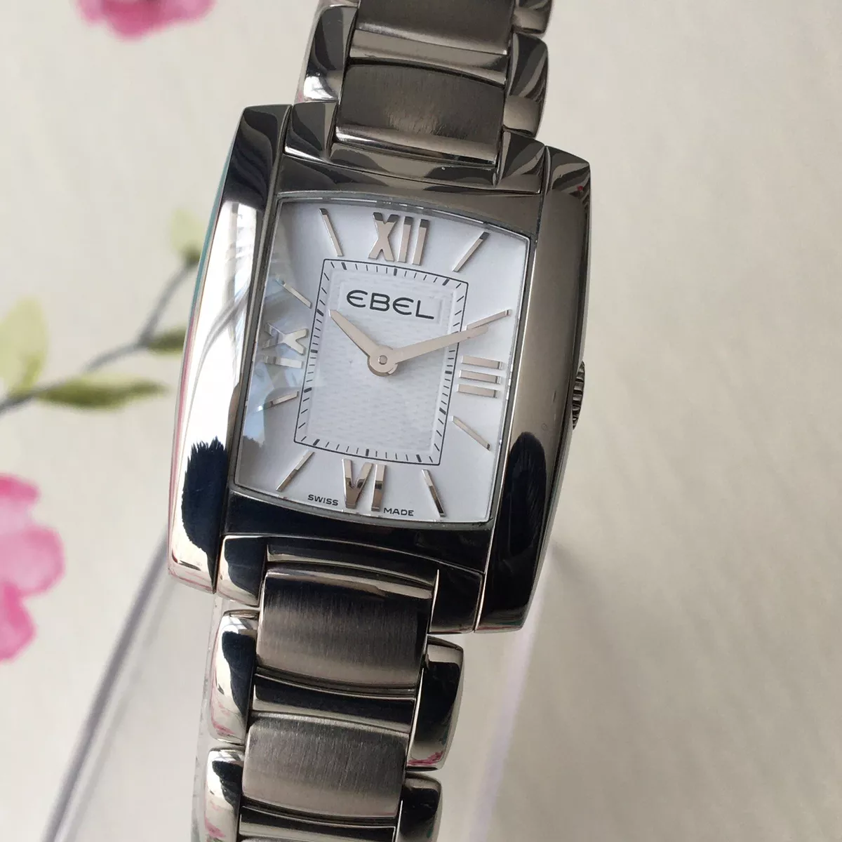 Ebel Watch Brasilia Ladies Swiss Quartz E9976M22 White Dial Steel Genuine
