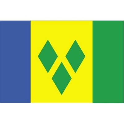 Annin Flagmakers 197303 5 ft. X 8 ft. Nyl-Glo St Vincent Grenadines Flag
