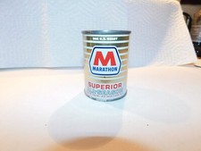 Vintage MARATHON Superior All-Season Motor Oil can bank my item B