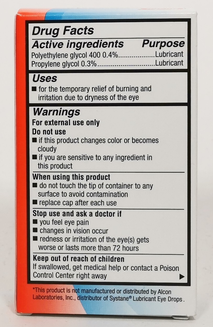 Rugby Lubricating 0.5oz Eye Drops Long Lasting (pack of 2) EXP05/2024