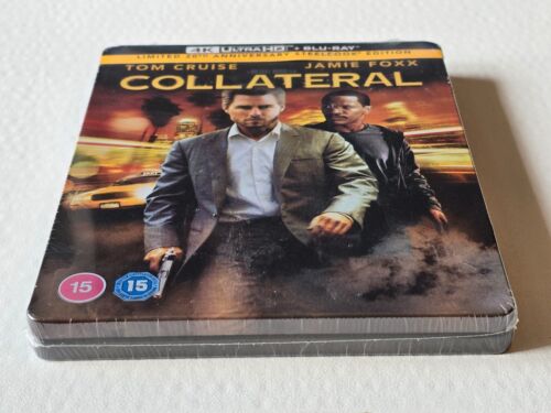 Collateral 4k + Blu Ray Steelbook Limited Edition Tom Cruise Jamie Foxx SEALED - Picture 8 of 10