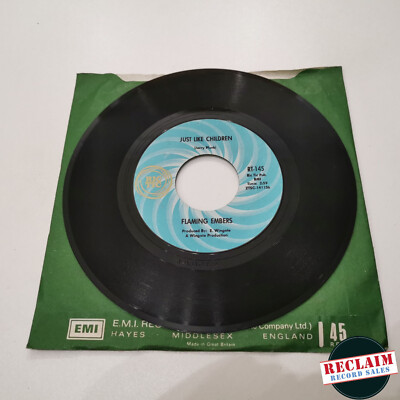 flaming embers just like children 7'' vinyl record very good condition