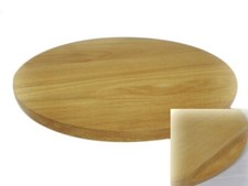 Rundes Pizza-Brett aus Holz Schneidebrett Servierbrett für Pizza Massivholz 40cm